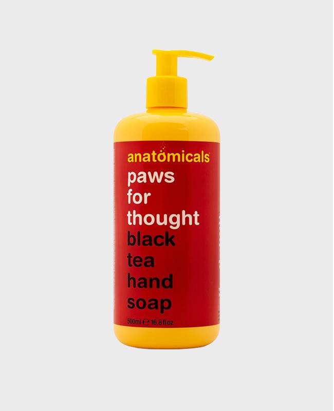 paws for thought black tea hand soap 500ml