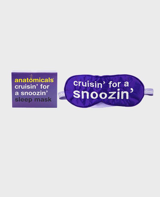 cruisin for a snoozin satin sleep mask