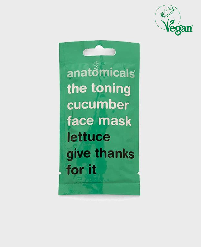 lettuce give thanks for it toning cucumber face mask 15ml