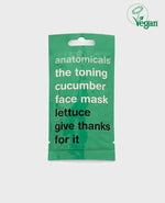 lettuce give thanks for it toning cucumber face mask 15ml