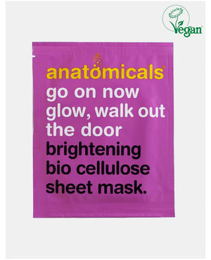 go on now glow, walk out the door brightening bio cellulose sheet mask 23g